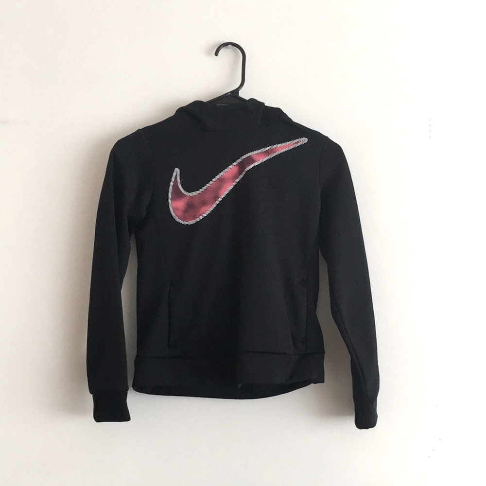 Black and Pink Nike Hoodie